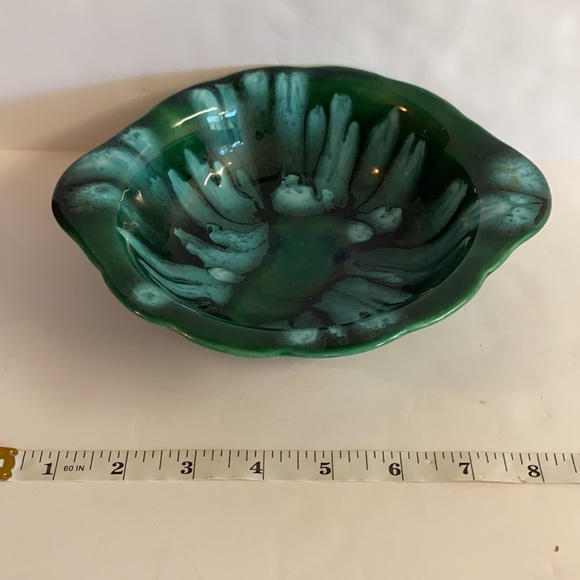 2PC Vintage 1980 Gorgeous Signed handmade pitcher and bow.Rich beautiful color. - Picture 3 of 8